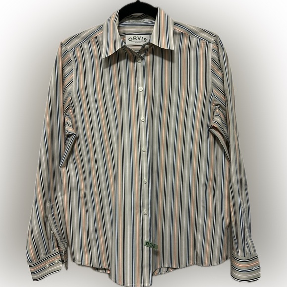 Orvis Tops - ORVIS Carefree striped oxford - size 12. Like new.